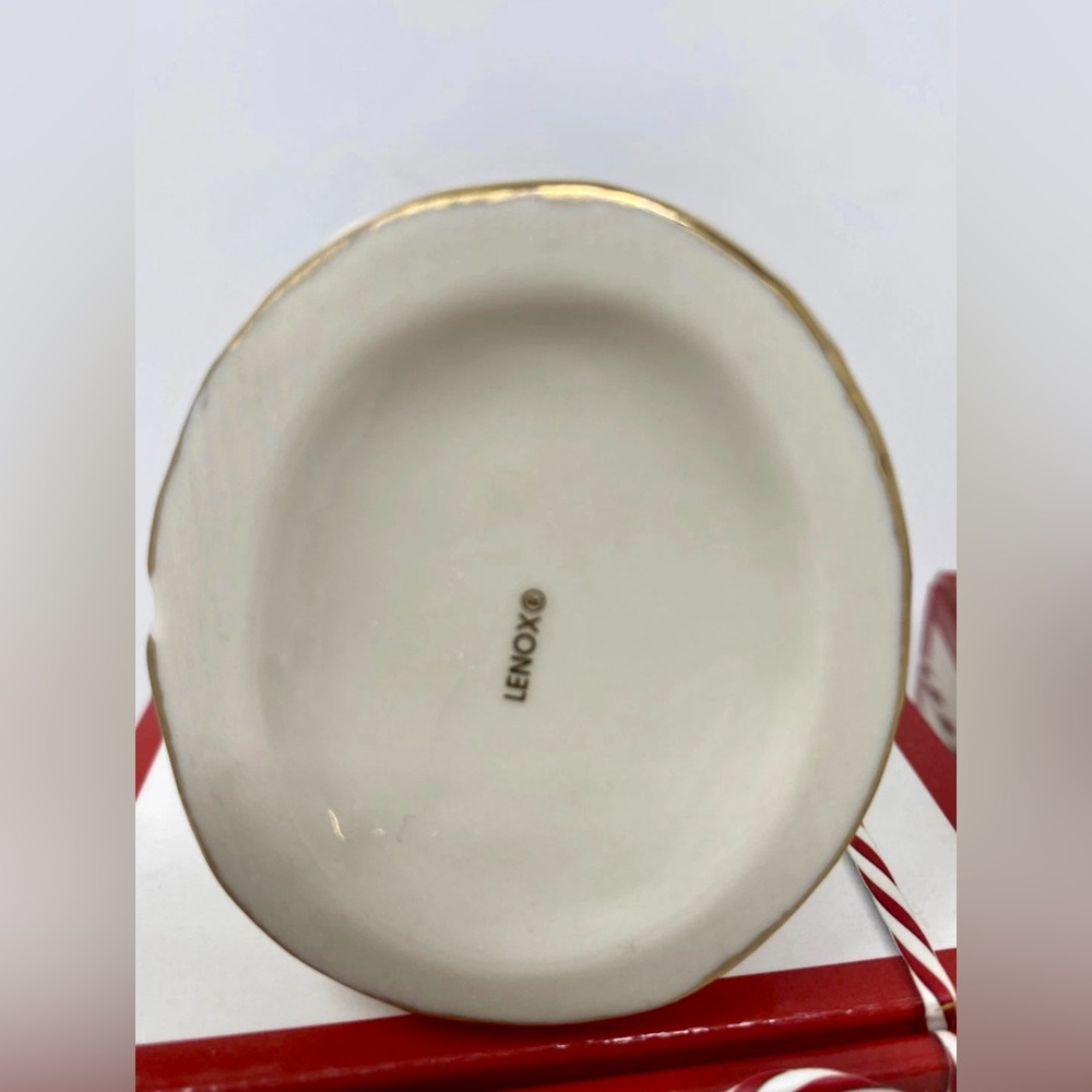 LENOX🎄HOLIDAY CHEER WITH BOXES🎄SET OF 3 PORCELAIN ORNAMENTS SANTA SNOWMAN ANGEL - Picture 12 of 16